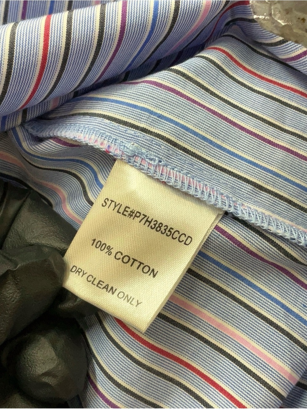 Parker Light Blue Multi-Striped Ruffle Sleeve Blouse - Picture 5 of 5